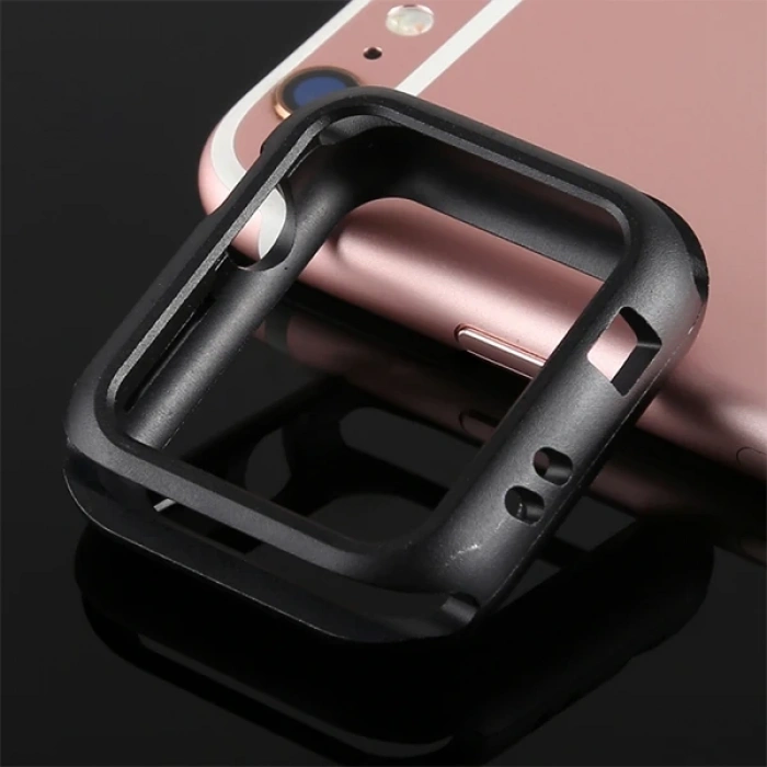 Ally Apple İwatch 2-3 38mm Mıknatıslı Matel 360 Koruma Kılıf-(5775)