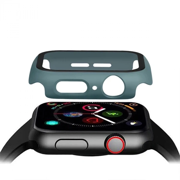 Ally Apple Watch 6-5 4 44mm 360 Derece Koruma Kılıf+Kırılmaz Cam-(5775)