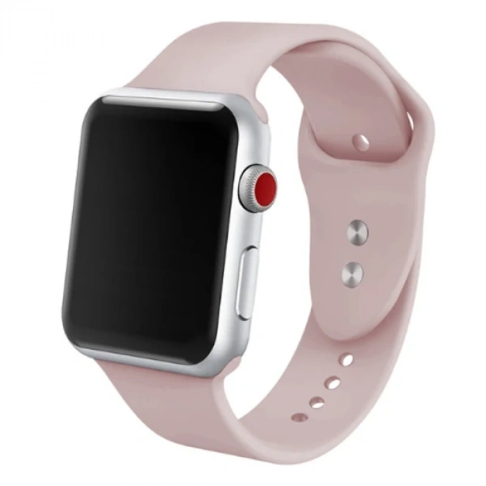 Ally Apple Watch 7-8 41mm 6-5-4- 40mm Silikon Kordon Kayış 3-2-1 38mm-(5775)