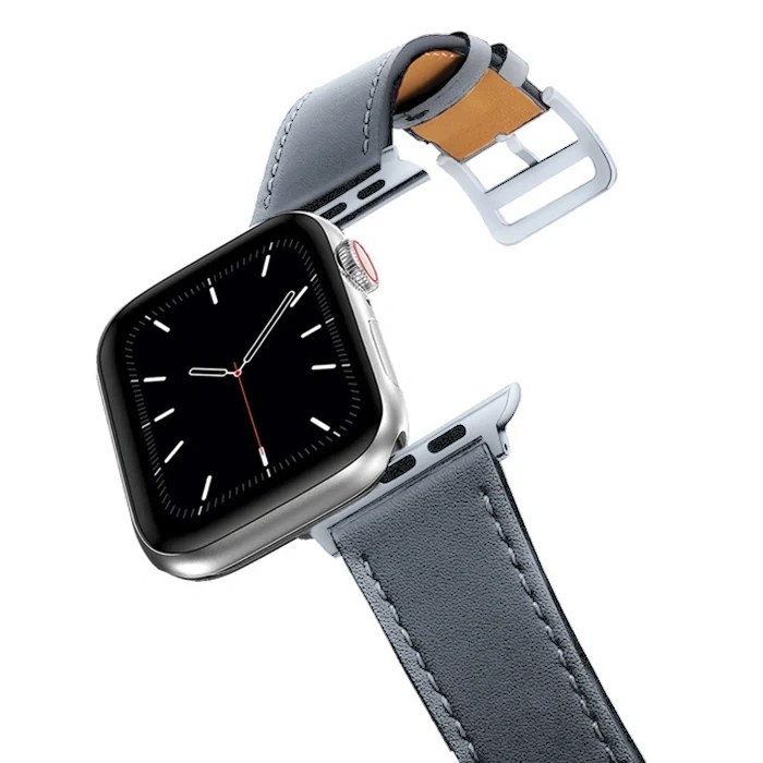 Ally Apple Watch 7-8 41mm 6-5-4 40mm Single Coil Deri Kayış Kordon 3-2-1 38mm-(5775)