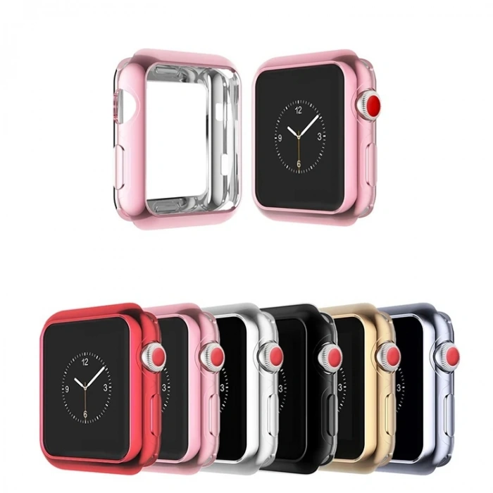 Ally Apple Watch İçin 42mm 123 Ultra Slim Parlak Bumper Tpu Kılıf-(5775)