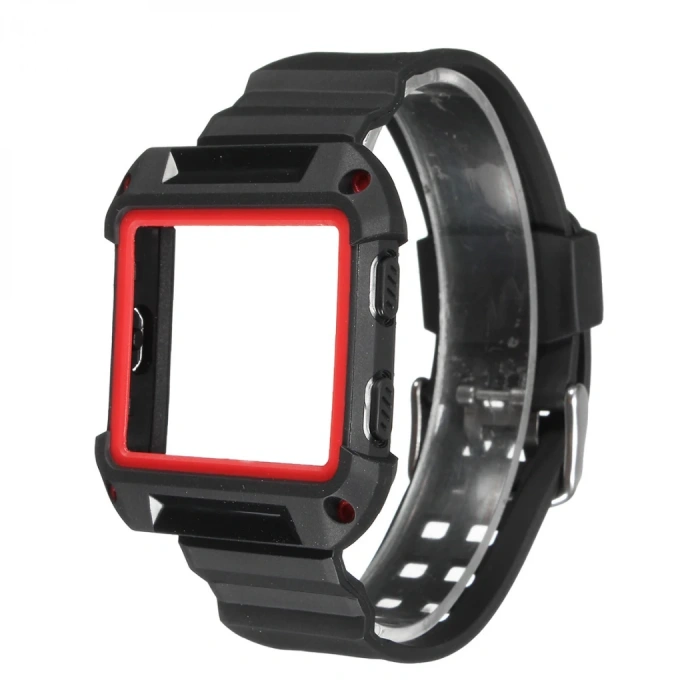 Ally Apple Watch İçin1-2-3 42mm C-Armor Korumalı Silikon Kayış-(5775)