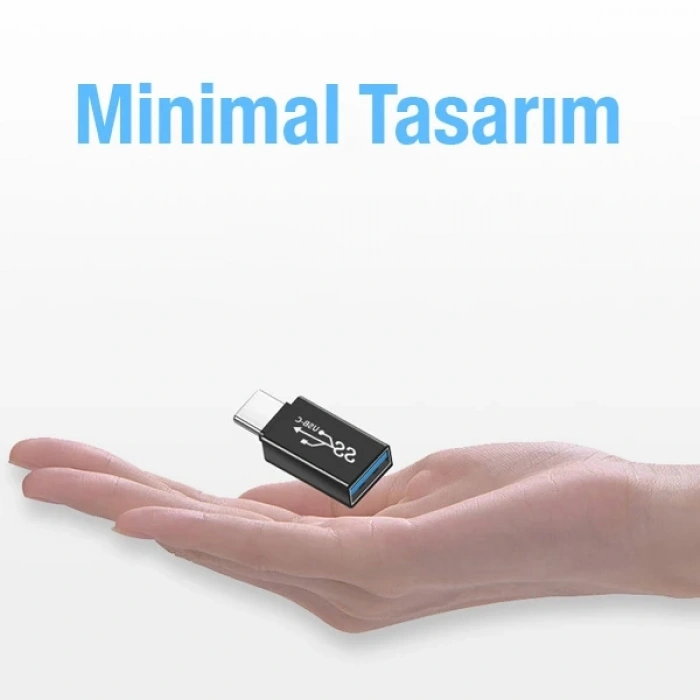 ALLY Dişi USB to Type-C OTG Çevirici Dönüştürücü Adaptör-(5775)