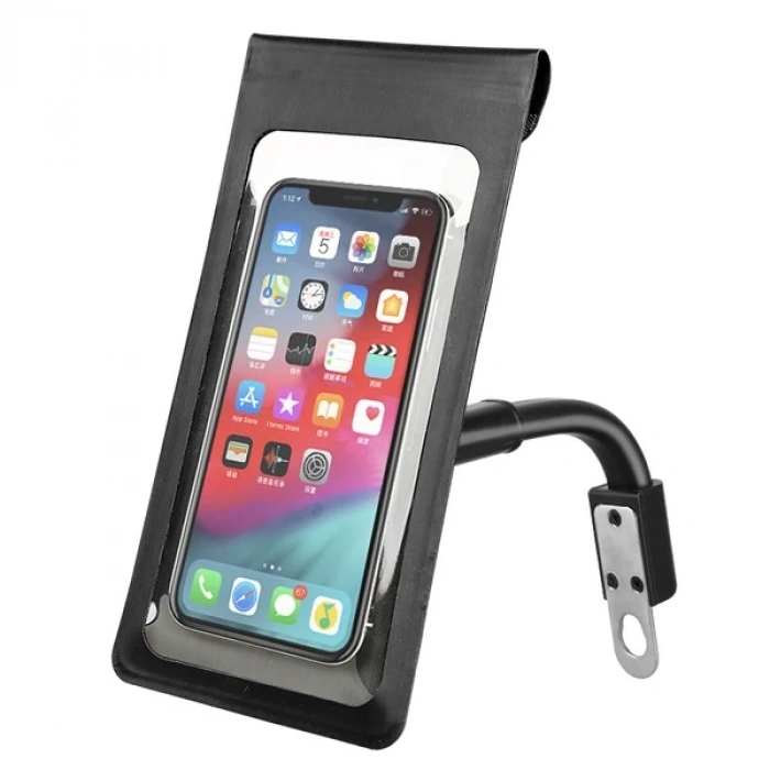 ALLY F1-M Su Geçirmez Bisiklet Dikiz Aynası Telefon Tutucu-(5775)