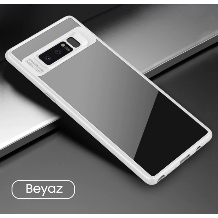 Ally Galaxy Note 8 Darbeya Dayanıklı Şeffaf Silikon Kılıf-(5775)