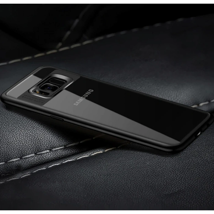 Ally Galaxy Note 8 Darbeya Dayanıklı Şeffaf Silikon Kılıf-(5775)