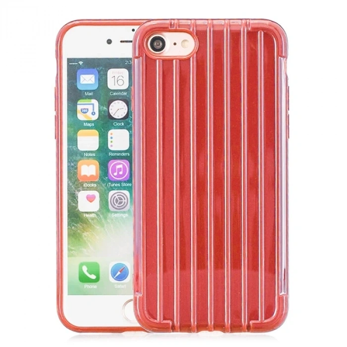 Ally iPhone 8/7/SE 2 (2020) Trunk Lines ince Soft Silikon Kılıf-(5775)