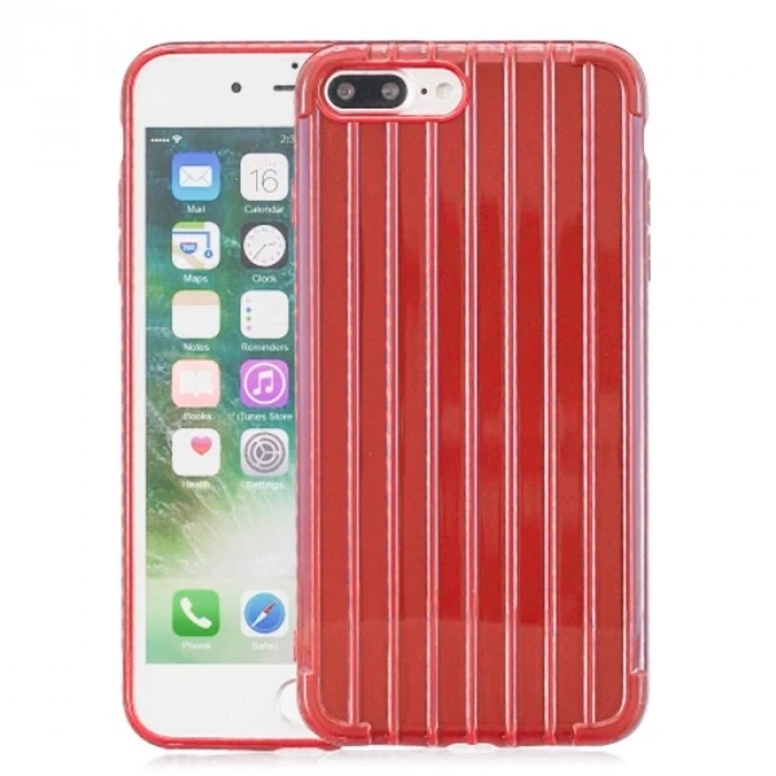 Ally iPhone 8 Plus 7Plus Trunk Lines ince Soft Silikon Kılıf-(5775)