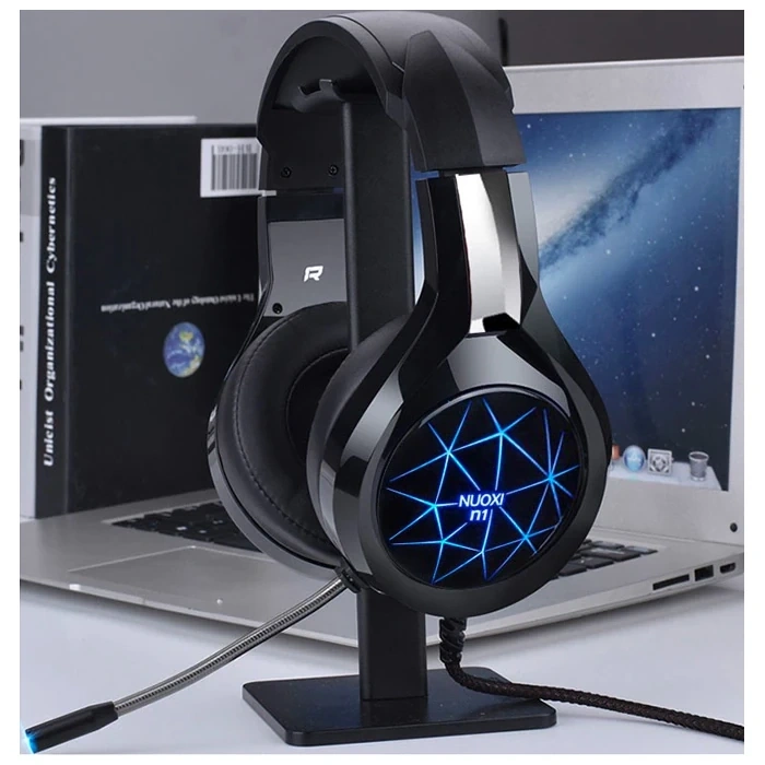 ALLY MC N1 LED Işıklı Mikrofonlu USB Kulaküstü Gamer Kulaklığı-(5775)