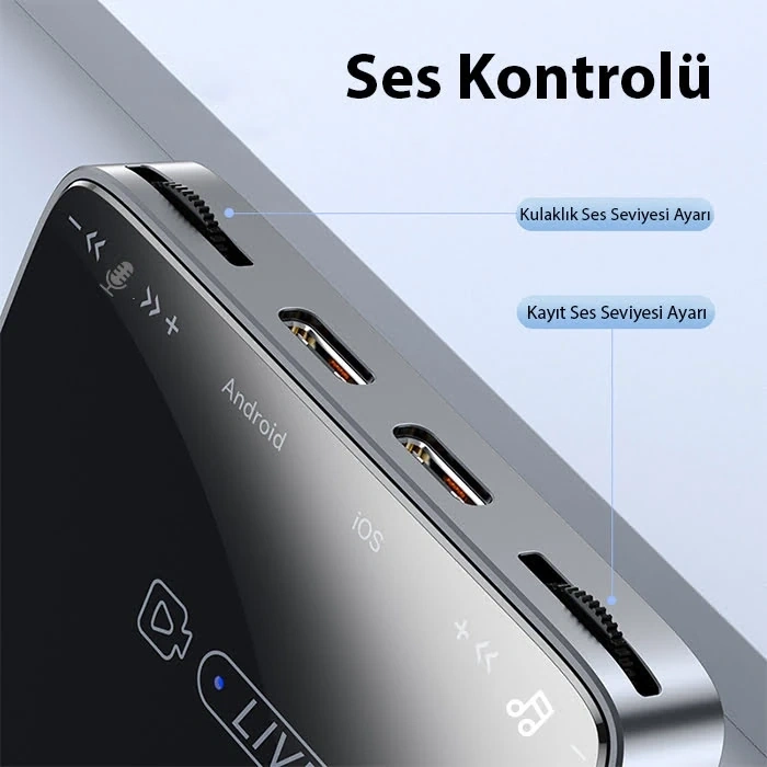 ALLY MH-319 Type-c 2 İN 1 Canlı Yayın İçin Dönüştürücü Live Converter-(5775)