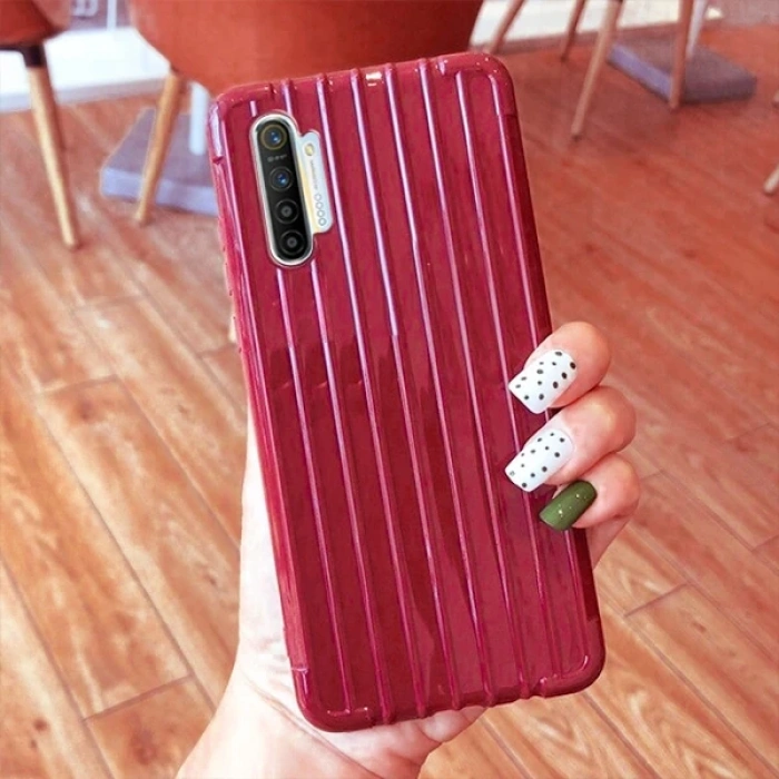 Ally Oppo Realme 5İ Trunk Lines ince Soft Silikon Kılıf-(5775)