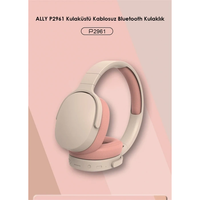 ALLY P2961 Kulaküstü Kablosuz Bluetooth Kulaklık-(5775)