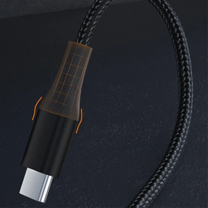 ALLY PD 100W 5A Hızlı Şarj Usb Type-C Kablo 1Metre Kevlar Kablo-(5775)