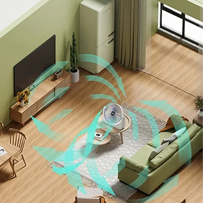 Ally S21 Şarjlı Fan Ergonomik Ev Ofis Sessiz Vantilatör-(5775)