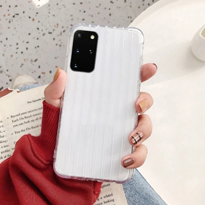 Ally Samsung Galaxy S20+ Plus Trunk Lines ince Soft Silikon Kılıf-(5775)