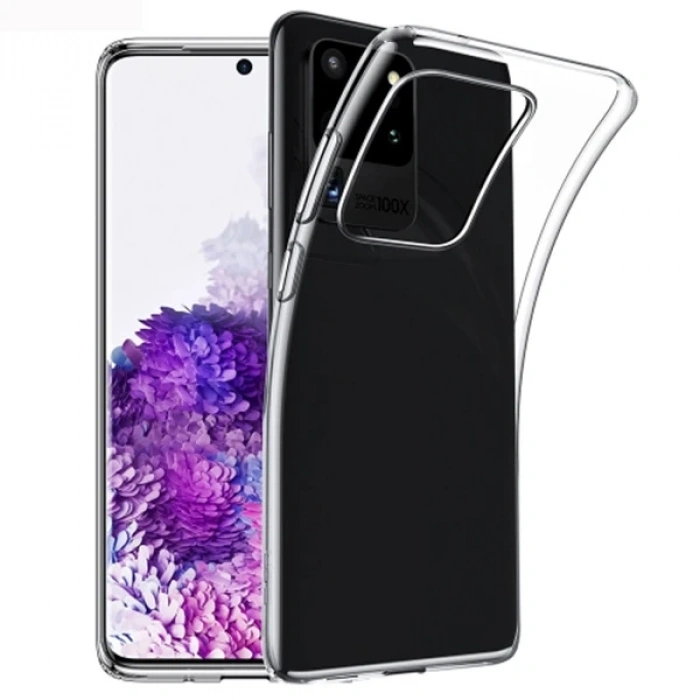 Ally Samsung Galaxy S20 Ultra Kamera Korumalı Silikon Kılıf-(5775)