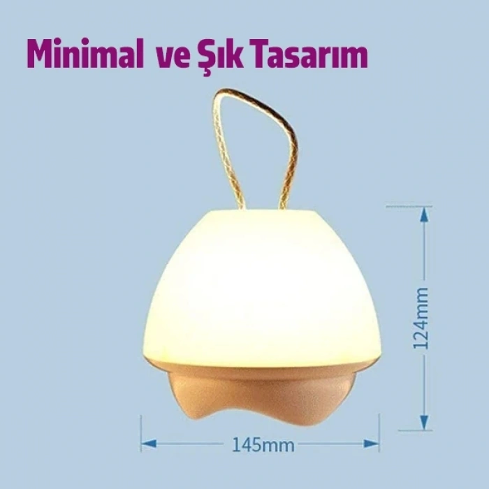 ALLY Şarjlı Akıllı Yatak Odası Gece Lambası-(5775)