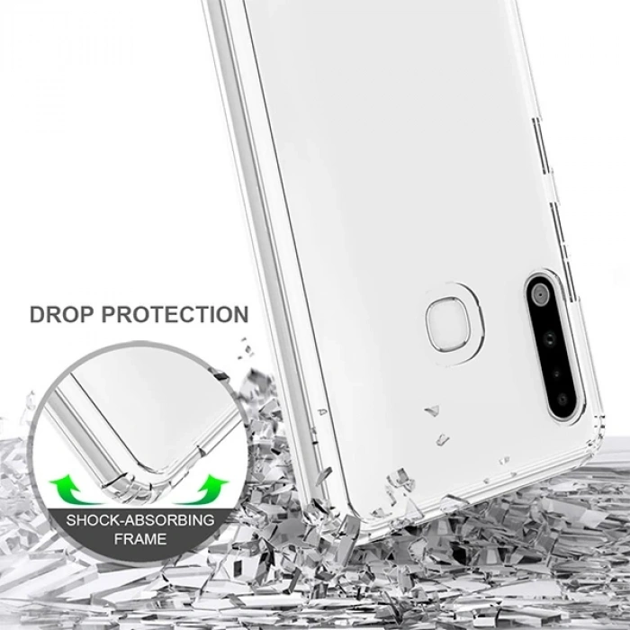 Ally SM Galaxy A70e Anti-Drop Darbe Emici Silikon kılıf Shockproof kılıf-(5775)