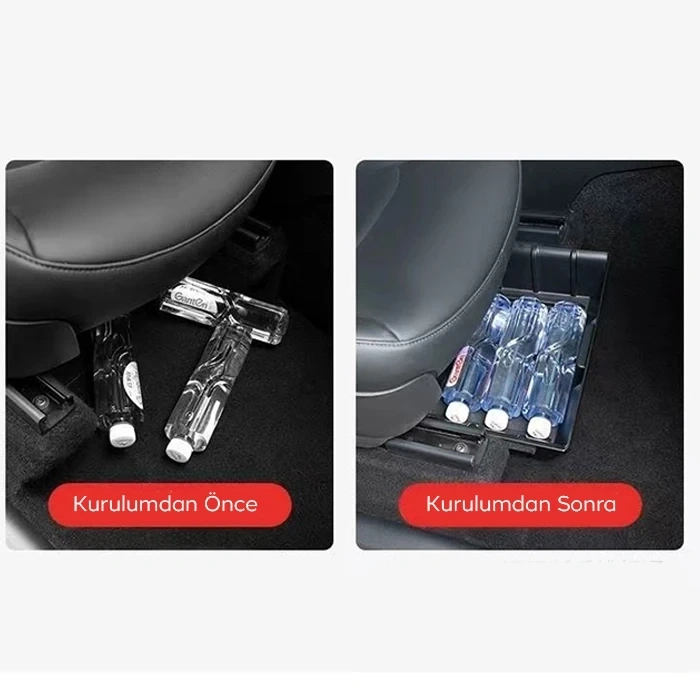 Ally Tesla model Y koltuk altı saklama kutusu-(5775)