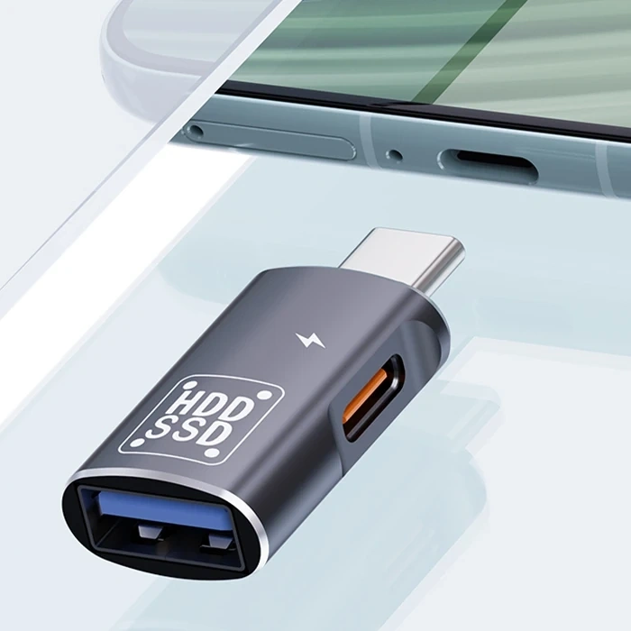 ALLY Type-C To Şarj + OTG 3.0 Dönüştürücü Adaptör-(5775)