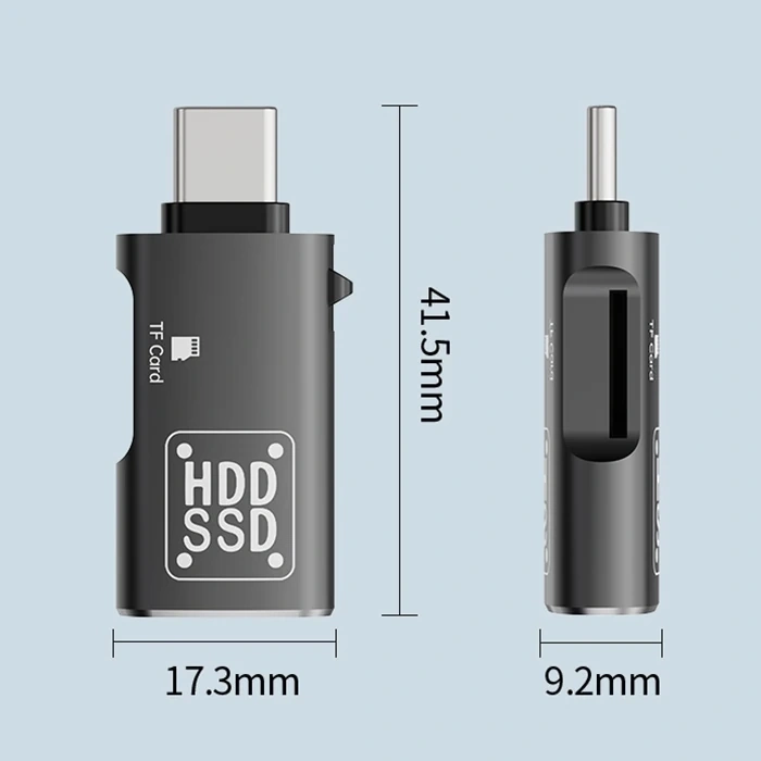 ALLY Type-c to USB + TF Kart Çevirici Otg Adaptör-(5775)