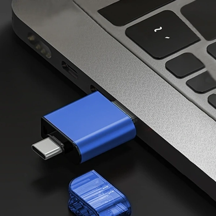 ALLY USB 3.0+Type-c+Lightning Sd Kart Okuyucu - Hızlı Card Reader-(5775)