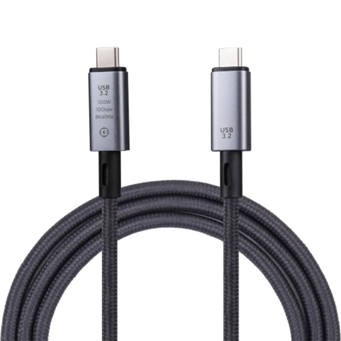 Ally USB 3.2 100W Type-C to Type-C 8K Görüntü-Data ve Ultra Hızlı Şarj Kablosu 1 Metre-(5775)