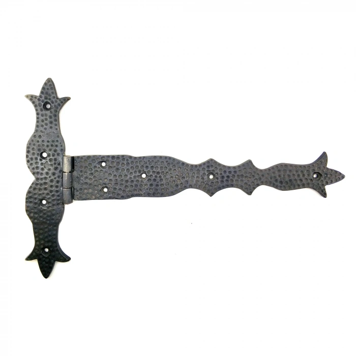 Antika Tarz Dekoratif Pirinç Kuyruklu Dövme Menteşe - 251x393 Mm, Oksit