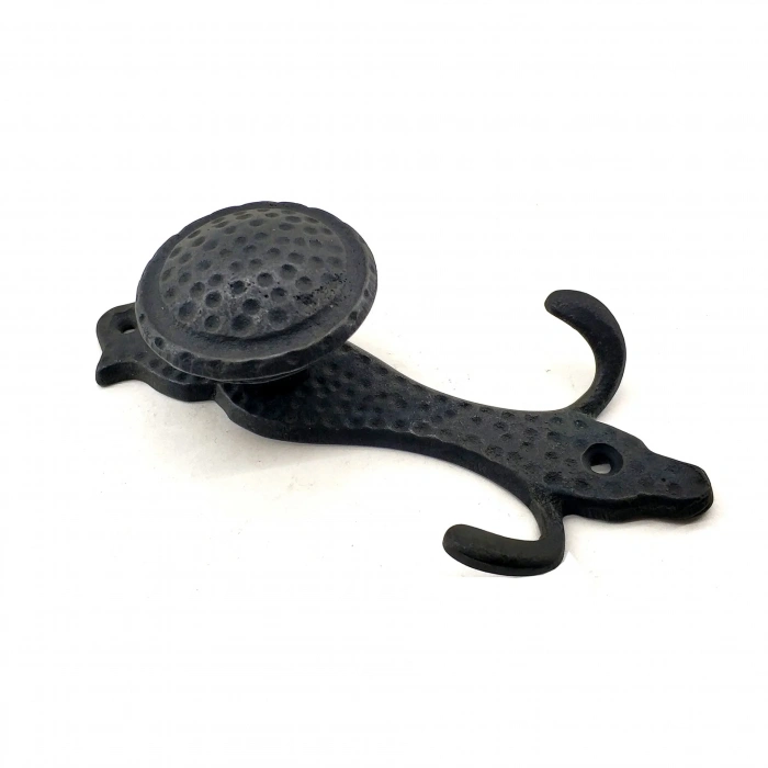 Antika Tarz Dekoratif Pirinç Portmanto Askı - 150x72 Mm Oksit