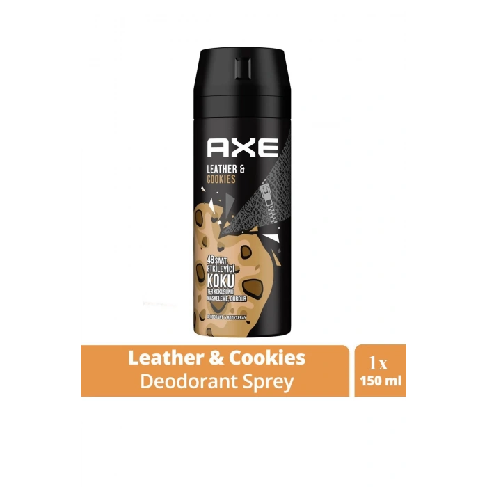 Axe Erkek Sprey Deodorant Leather & Cookies 48 Saat Etkileyeci Koku 150 ml