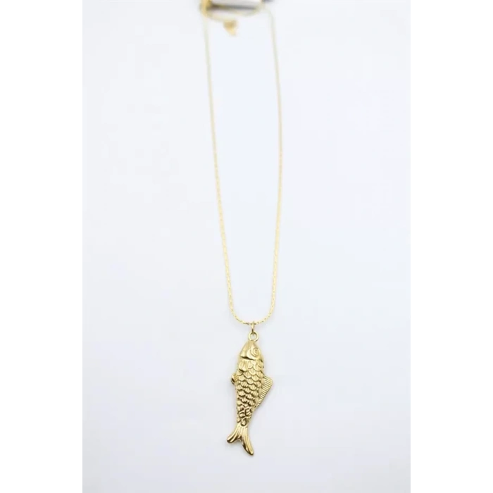 Balık Kolye - Altın