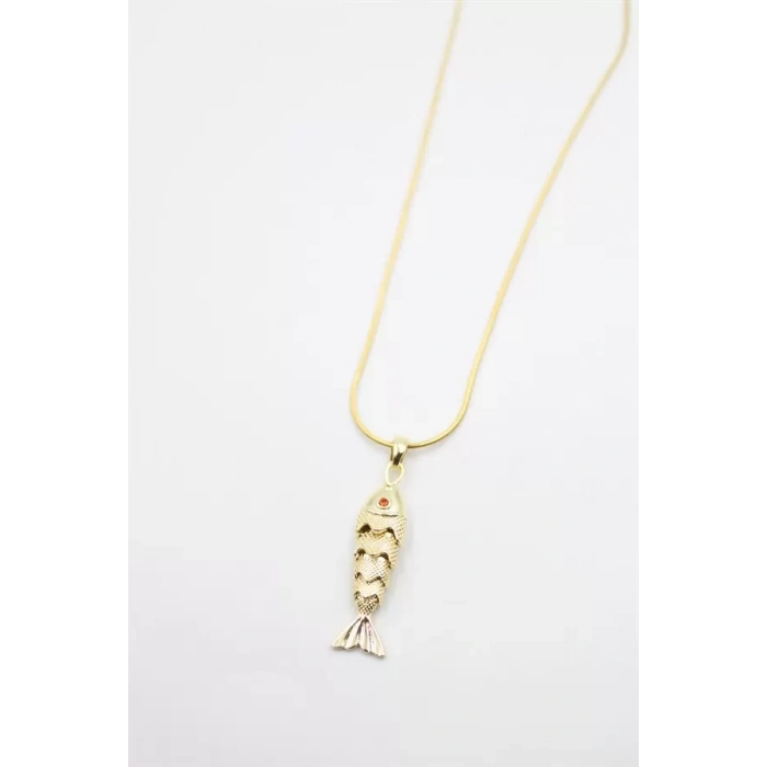 Balık Kolye - Altın