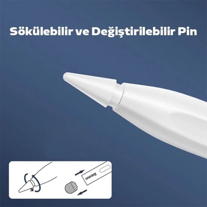 Baseus Anti Misoperation Kapasitif Stylus iPad Tablet Dokunmatik Kalem-(5775)