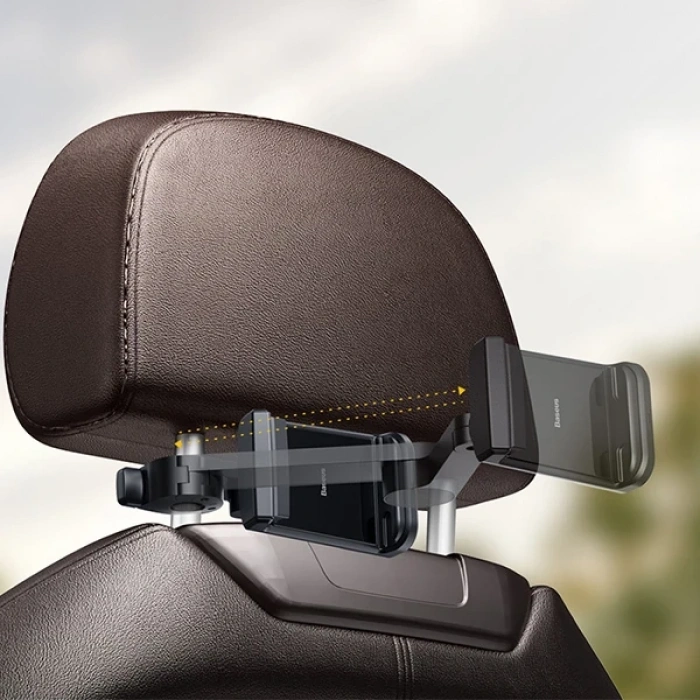 Baseus Arka Koltuk Kablosuz Telefon Tutucu  Wireless 15W Hızlı Şarj Cihazı - Energy Storage-(5775)