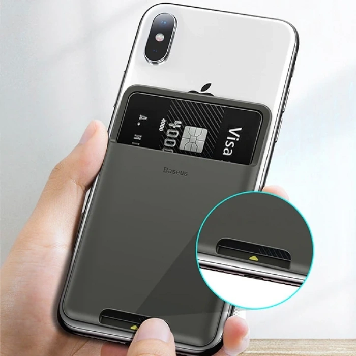 Baseus back stick Universal Telefon Arkası Kart Yuvası Cüzdan-(5775)