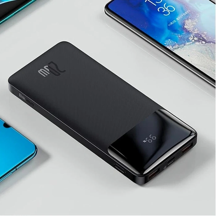 Baseus Bipow 20W Hızlı Şarj 10000 mAh LED Göstergeli Powerbank-(5775)