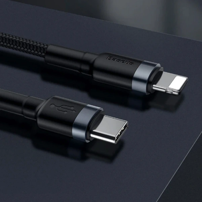 Baseus Cafule Series Type-C To İPhone PD18W Hızlı Şarj Kablosu 1Metre-(5775)