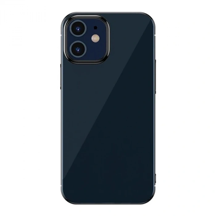 Baseus Glitter Case İPhone 12 Mini 5.4  Şeffaf Lüx Silikon Kılıf Soft TPU Kılıf-(5775)