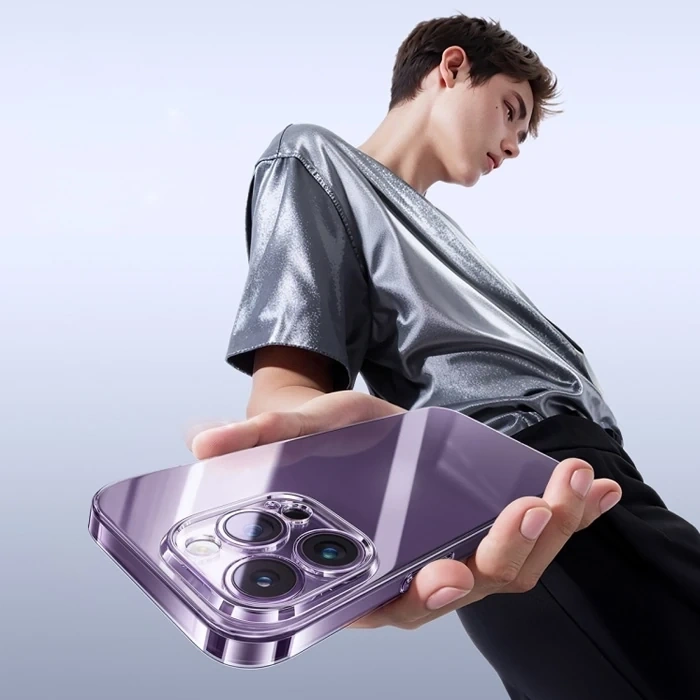 Baseus iPhone 15 Pro Lucent Serisi Ultra İnce Transparan Kılıf-(5775)