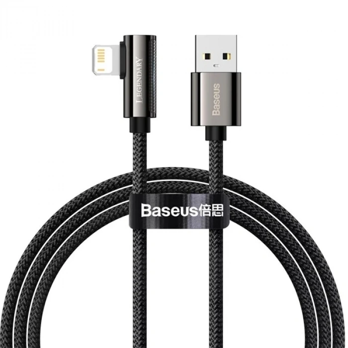 Baseus Legend Elbow USB to iPhone Lightning 2.4A Hızlı Data Şarj Kablosu 1m-(5775)