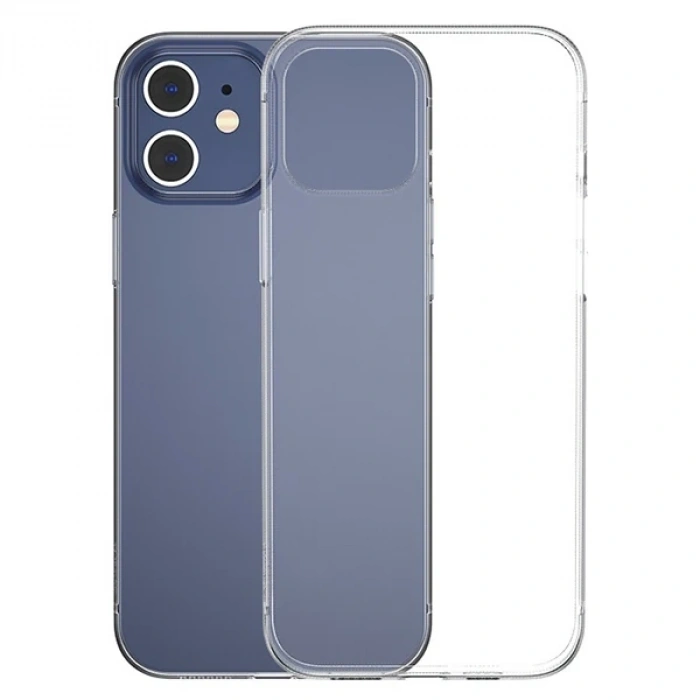 Baseus Simple Case İPhone 12 Mini 5.4 İnce Silikon Şeffaf Kılıf-(5775)