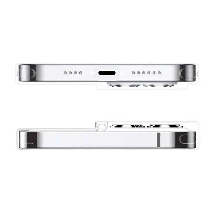 Baseus Simple Case iPhone 13 Pro İnce Silikon Şeffaf Kılıf-(5775)