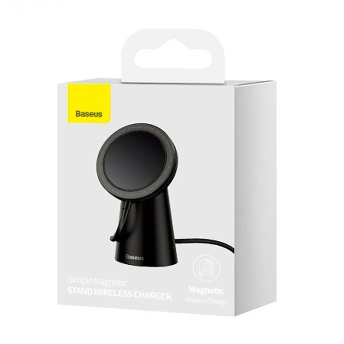 Baseus Simple iPhone 15-14 -13-12 Serisi Manyetik Kablosuz Şarj Standı-(5775)