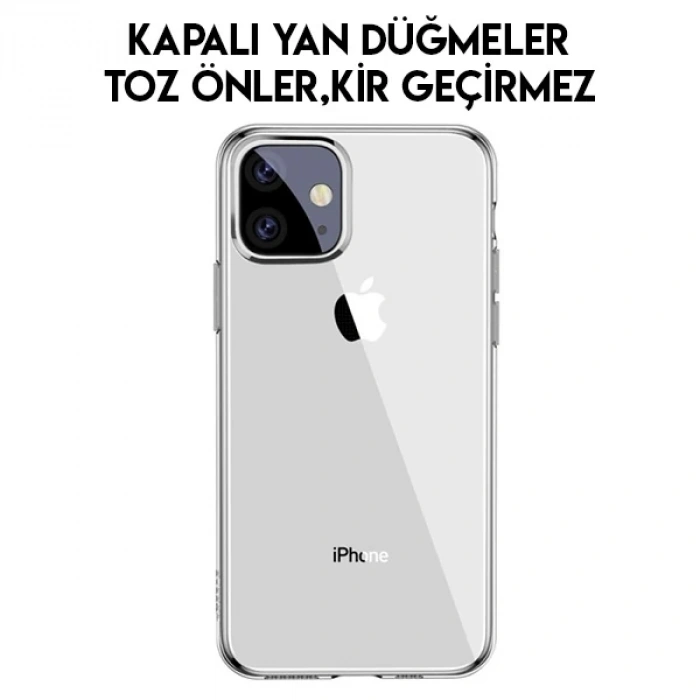 Baseus Simplicity Series iPhone 11 6.1inch  Şeffaf Gel Silikon Kılıf-(5775)