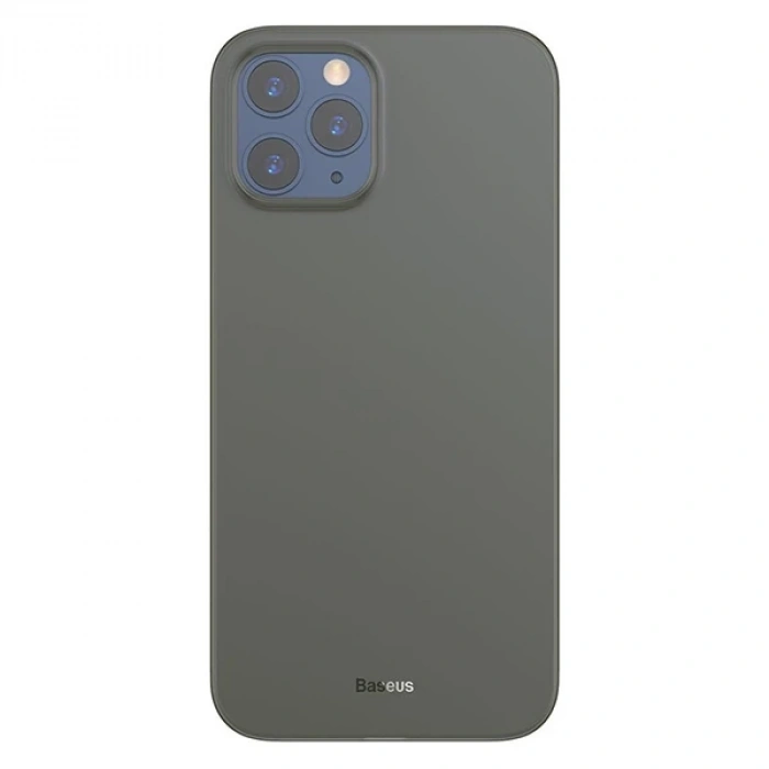 Baseus Wing Case İPhone 12 Pro 6.1 Kılıf Ultra İnce Lux Mat Şeffaf Kılıf-(5775)