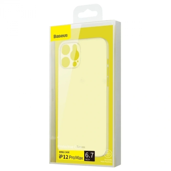 Baseus Wing Series iPhone 12 Pro Max 6.7inch Ultra İnce PP Kılıf-(5775)