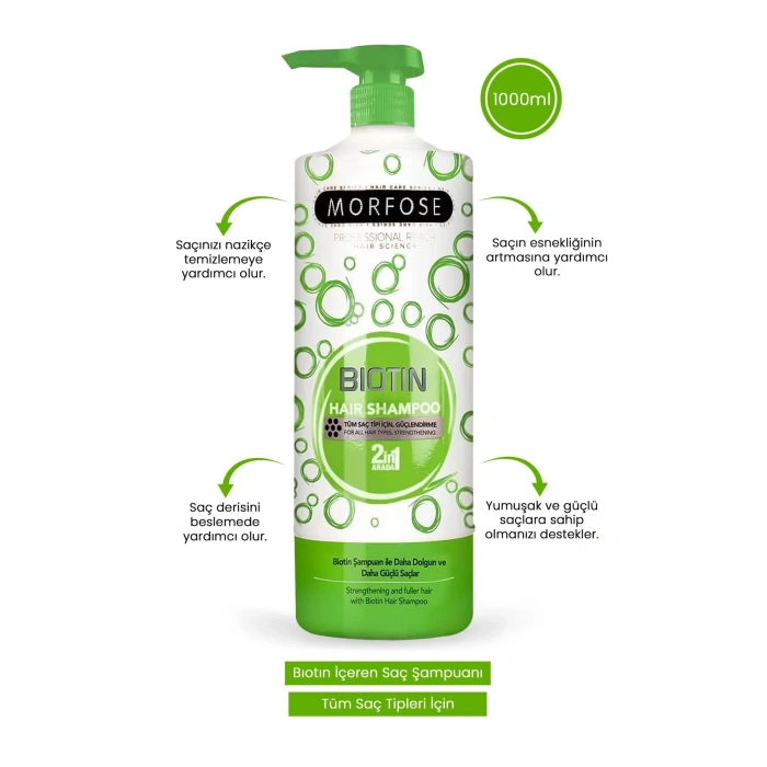 Biotin Şampuan 1000 ML - Yumuşak ve Güçlü Saçlar
