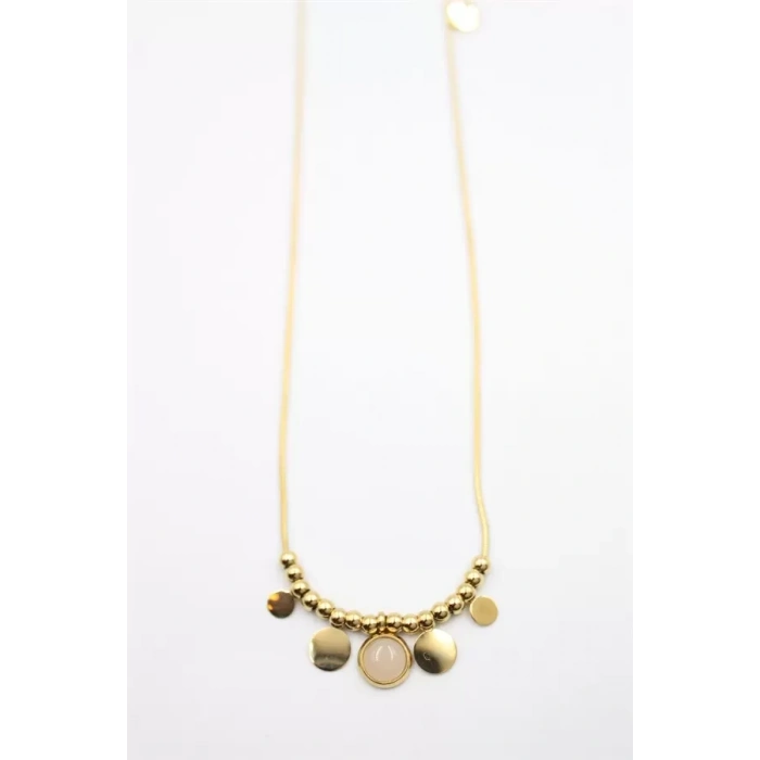 Boncuk Kolye - Altın