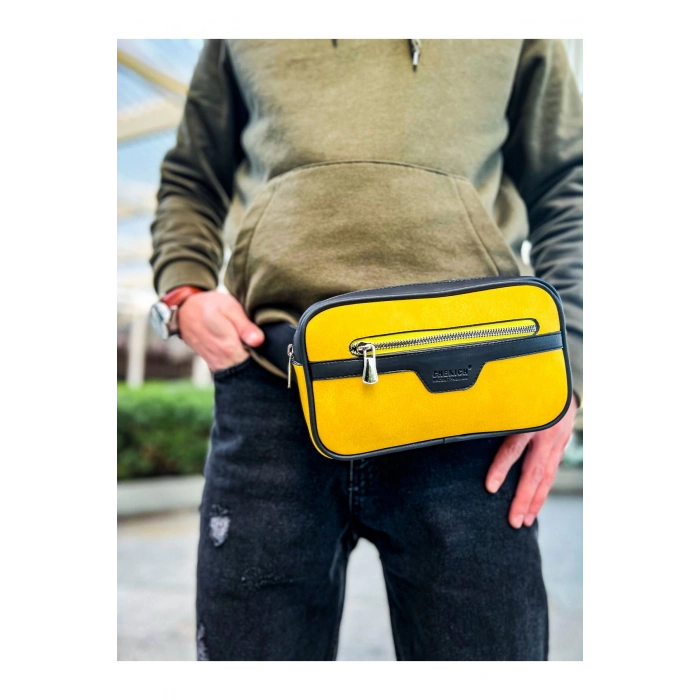 CH101 - Poani Tablet Erkek Çanta SIYAH - SARI