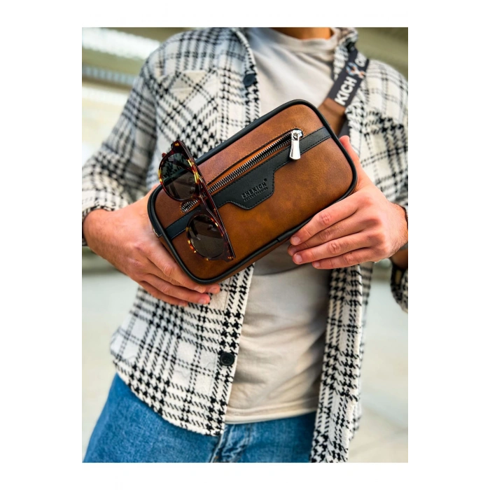 CH101 - Poani Tablet Erkek Çanta SIYAH/TABA